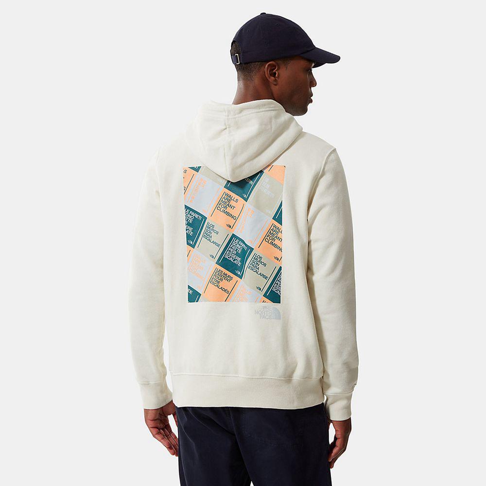 The North Face Walls Are Meant For Climbing Ανδρικα Φούτερ Hoodie - Ασπρα (ZCPY86730)